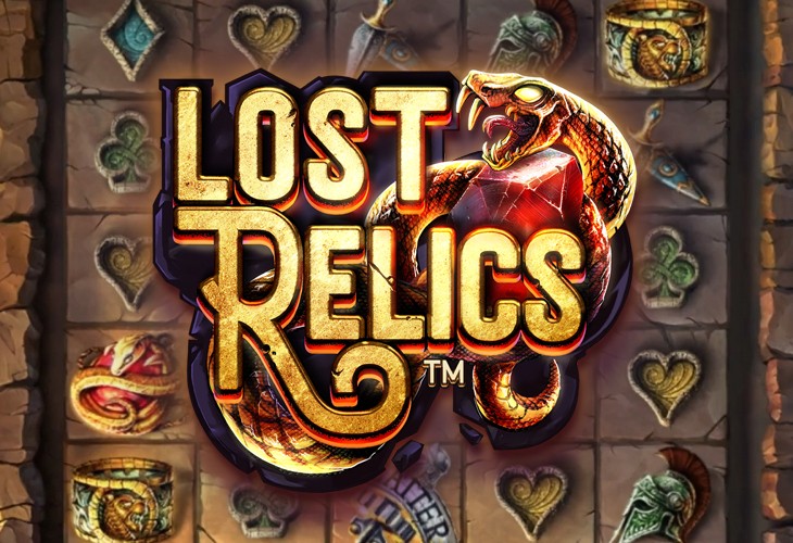 Lost Relics - NetEnt slot at Kartáč Kasino Casino